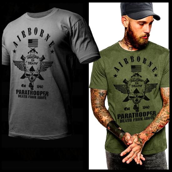 Десантник, Ветеран Боевых Действий, Ветеран Войн в Ираке и Афганистане, Штурмовой, Унисекс Футболка XL